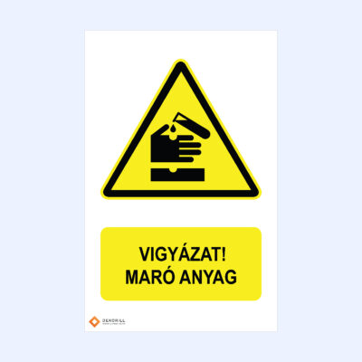 Vigyázat! Maró anyag