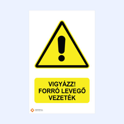 Vigyázz! Forró levegő vezeték